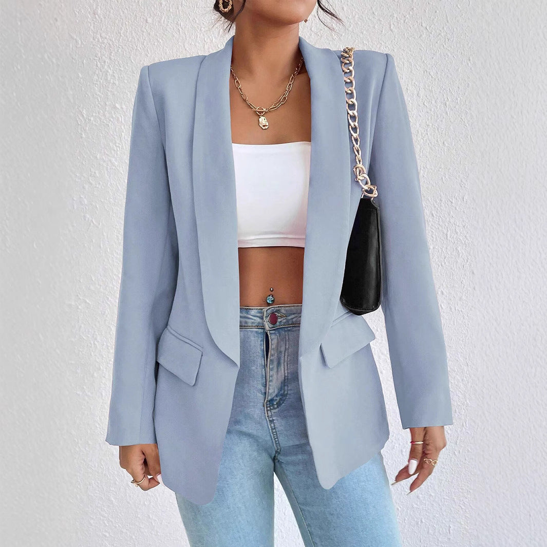 Damen Eleganter Blazer mit lässigem Schnitt und praktischen Taschen Stalluxe