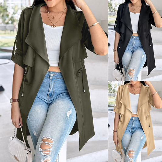 Damen Chiffoneroverall mit lässigem Schnitt und modernem Gürtel Stalluxe