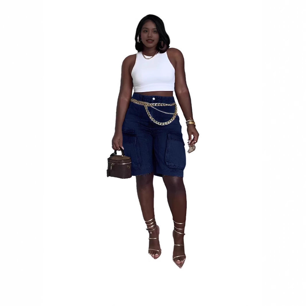 Damen Cargo-Shorts mit praktischen Taschen und lässigem Schnitt Stalluxe