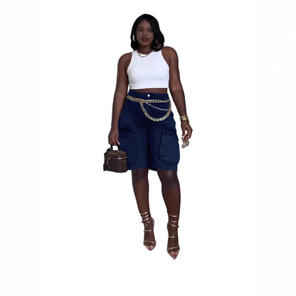 Damen Cargo-Shorts mit praktischen Taschen und lässigem Schnitt Stalluxe