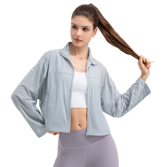 Damen Leichte Trainingsjacke mit Stehkragen und atmungsaktiven Einsätzen Stalluxe