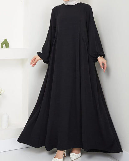Damen elegantes Maxikleid mit voluminösen Ärmeln und fließendem Schnitt Stalluxe