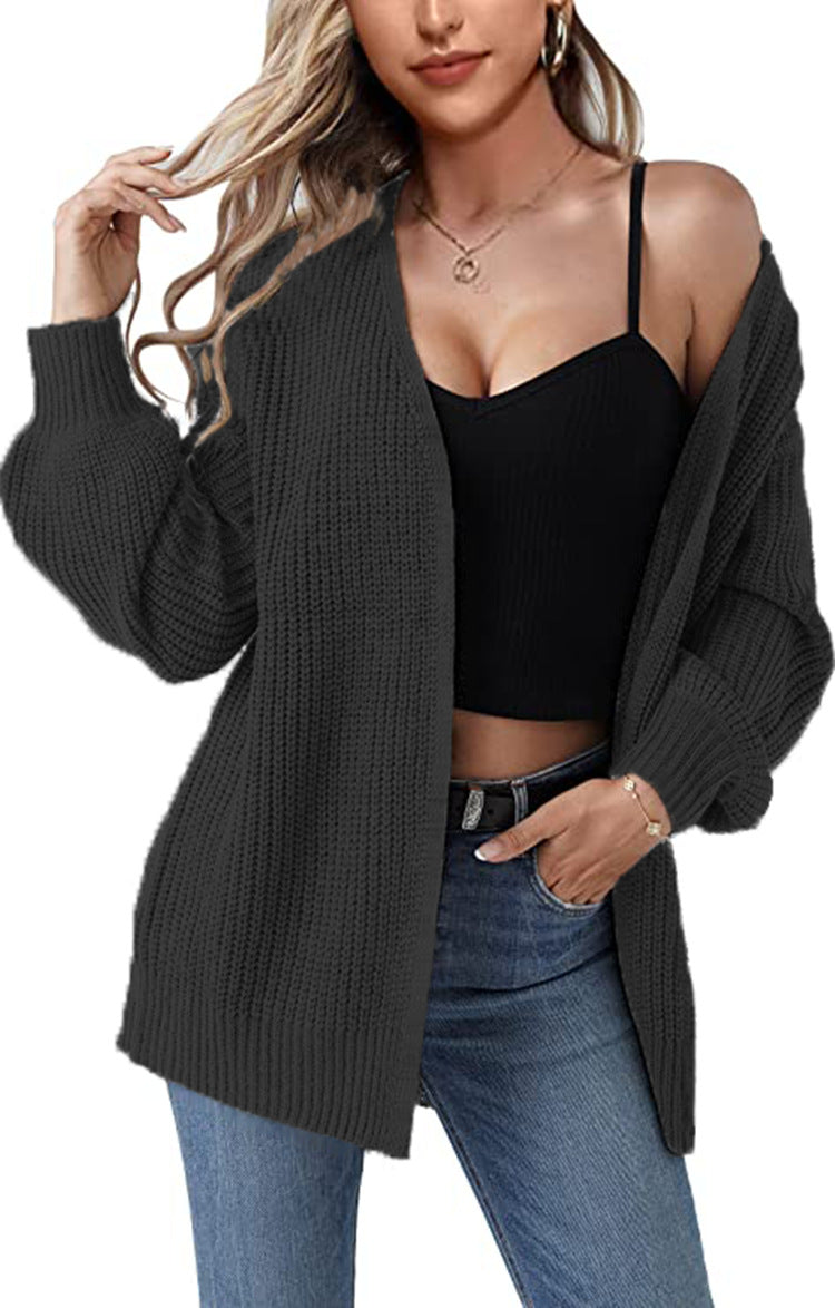 Damen Lässiger Strickcardigan mit beeindruckendem strukturiertem Design und lässigem Schnitt Stalluxe