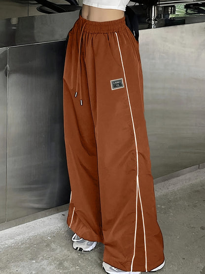 Damen Weiter Sporthose mit seitlichen Reisverschlusstaschen und elastischem Bund Stalluxe