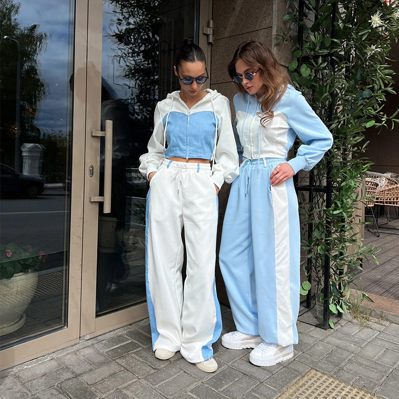 Damen lässiges Oberteil und weite Sporthose Set Stalluxe