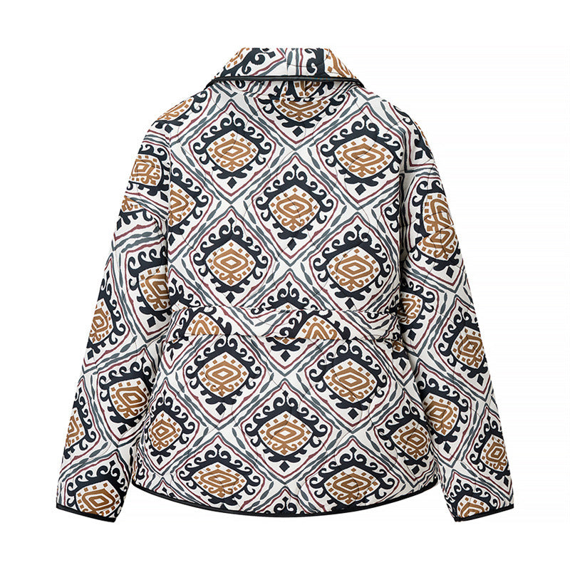 Damen Blazerjacke mit kreativem Druck und elegante Taillierung Stalluxe