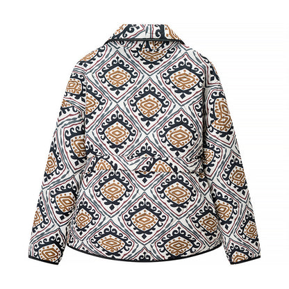 Damen Blazerjacke mit kreativem Druck und elegante Taillierung Stalluxe