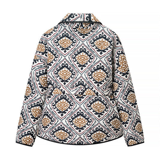 Damen Blazerjacke mit kreativem Druck und elegante Taillierung Stalluxe