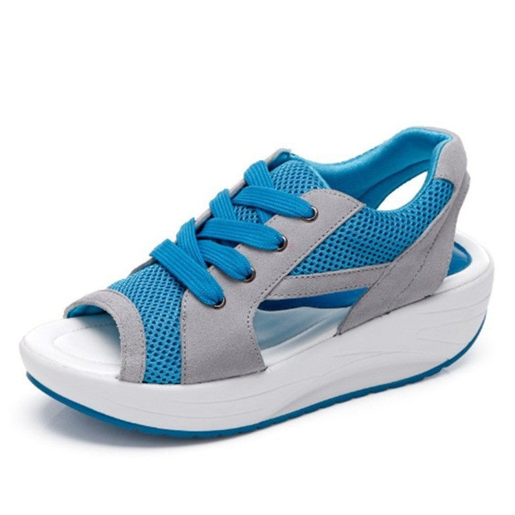 Damen Bequeme und stylische Sandalen mit Keilabsatz Stalluxe