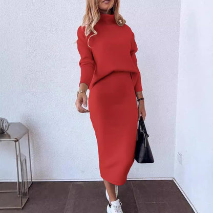 Damen Strickkleid mit hoher Taille und lässigem Schnitt Stalluxe