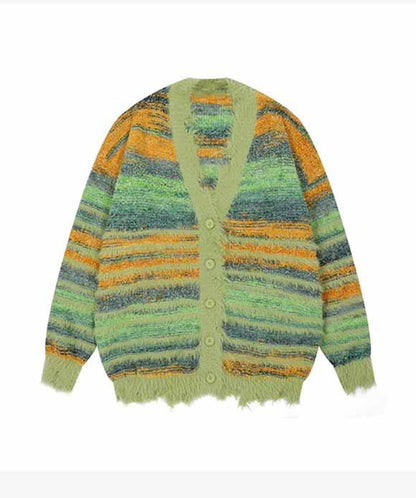 Damen Strickjacke mit farbenfrohem Muster und weichem Material Stalluxe