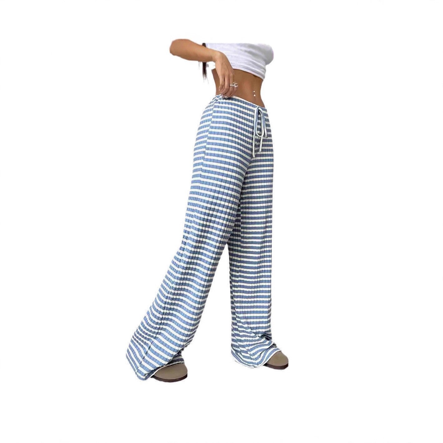 Damen bequeme Relaxhose mit weichem Material und elastischem Bund Stalluxe