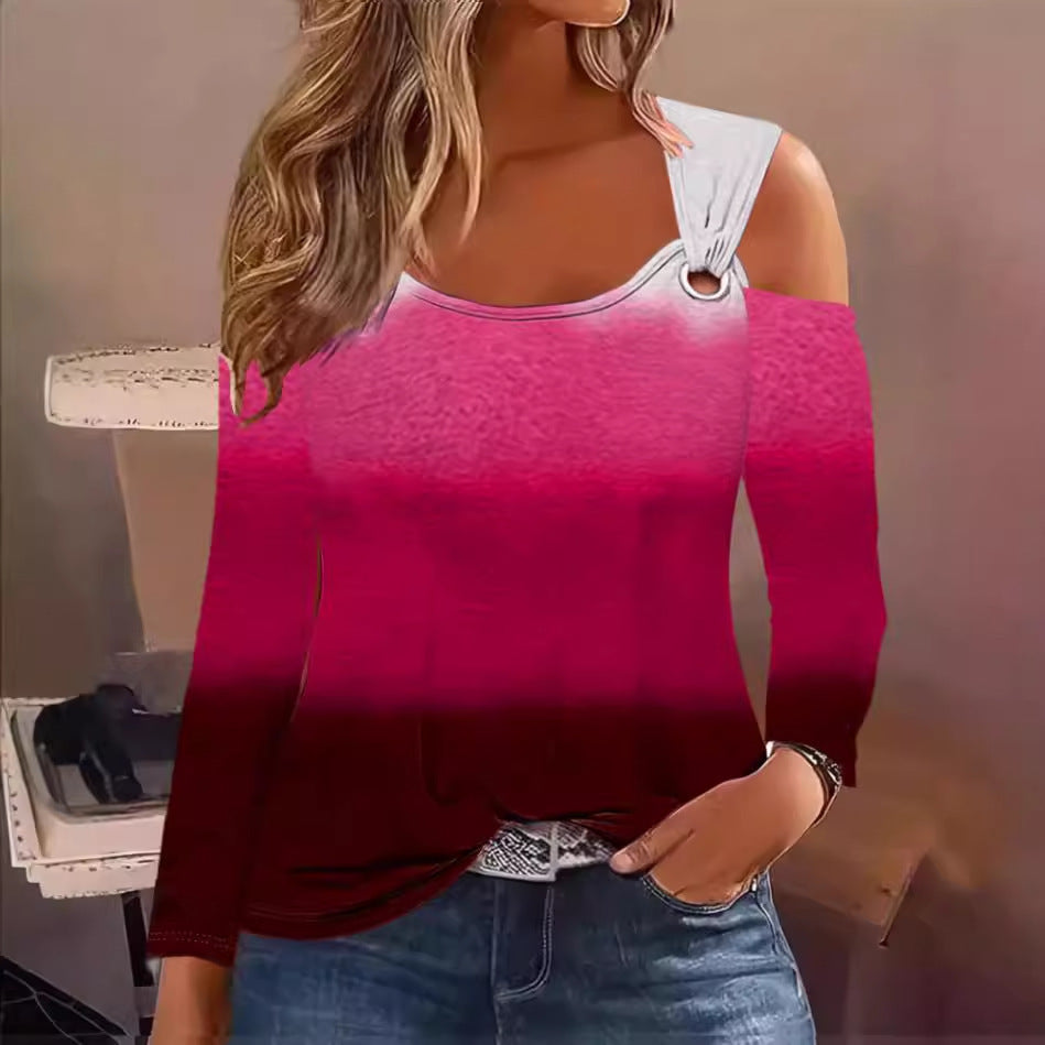 Damen Langarm-Oberteil mit Cut-Out-Details und asymmetrischem Design Stalluxe