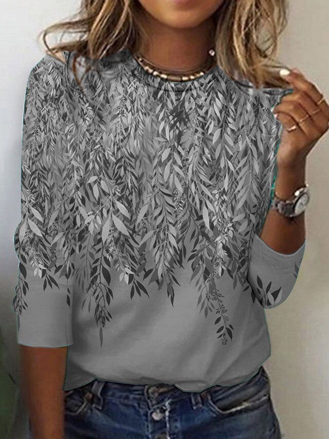 Damen Langarmshirt mit lebhaftem Blumenmuster Stalluxe