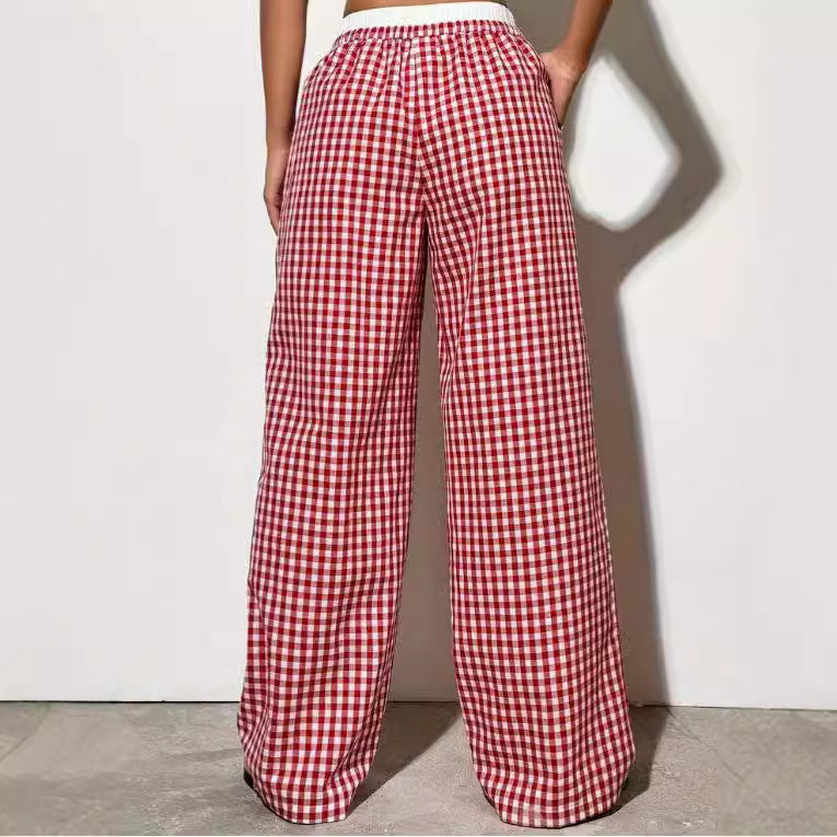 Damen weite Sommerhose mit elastischem Bund und Kordelzug Stalluxe