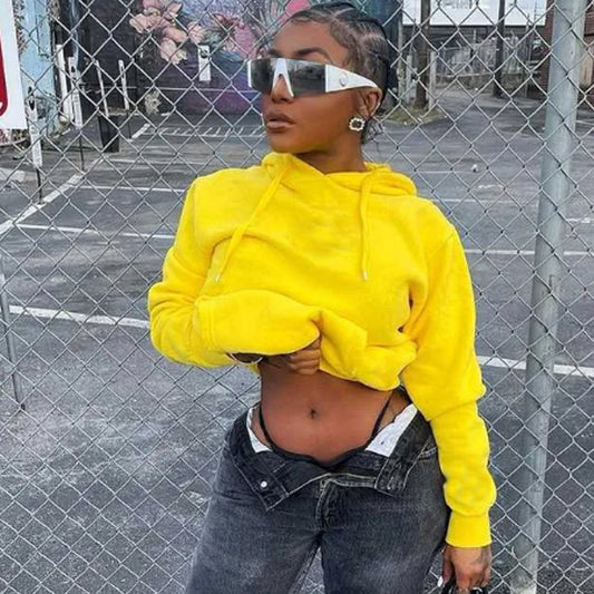 Damen Hoodie mit Kängurutasche und weichem Innenmaterial Stalluxe
