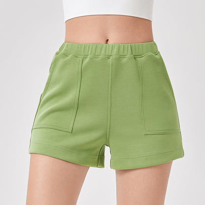 Damen Sportliche High-Waist Shorts mit praktischen Taschen und elastischem Bund Stalluxe