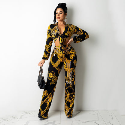 Damen Eleganter Jumpsuit mit floralem Design und raffiniertem Cut-Out Stalluxe