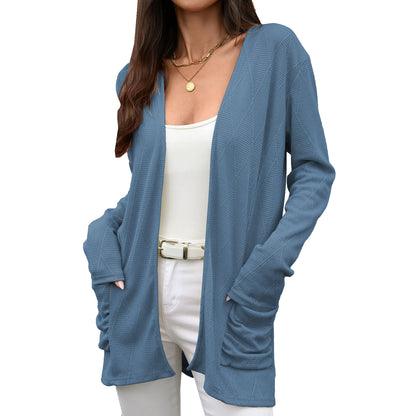 Damen Wickeljacke mit strukturierter Oberfläche Stalluxe