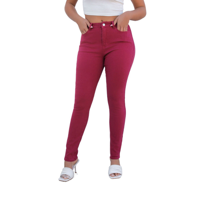 Damen High-Waist Skinny Jeans mit figurbetonter Passform Stalluxe