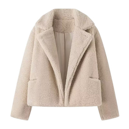 Damen Kunstfelljacke mit schickem Oversized-Schnitt und luxuriösem Innenfutter Stalluxe