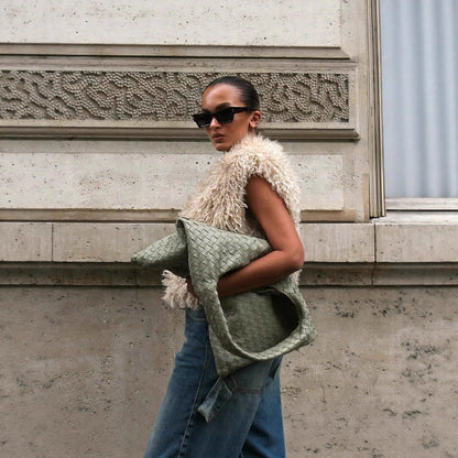 Damen Kuschelige Weste aus flauschigem Obermaterial Stalluxe