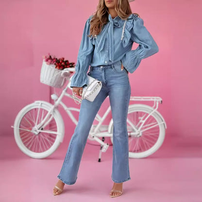 Damen Flared Jeans im eleganten Vintage-Stil Stalluxe