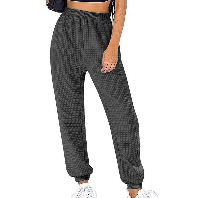 Damen Waffelstrick Jogginghose Stalluxe