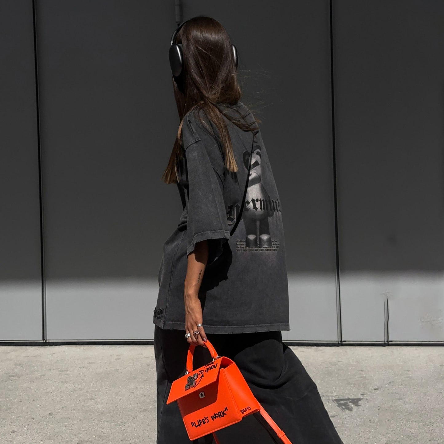 Damen Oversized T-Shirt mit kreativen Grafiken und lässigem Schnitt Stalluxe