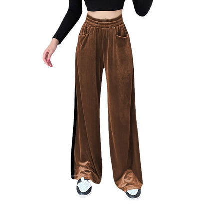 Damen Weite Sommerhose mit elastischem Bund und seitlichen Taschen Stalluxe