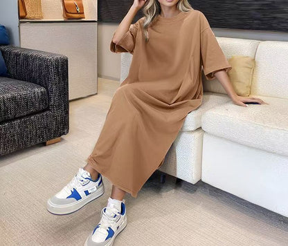 Damen lässiges Maxikleid mit oversized Schnitt und komfortabler Passform Stalluxe