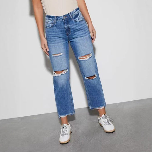 Damen destroyed Mom-Jeans Stalluxe
