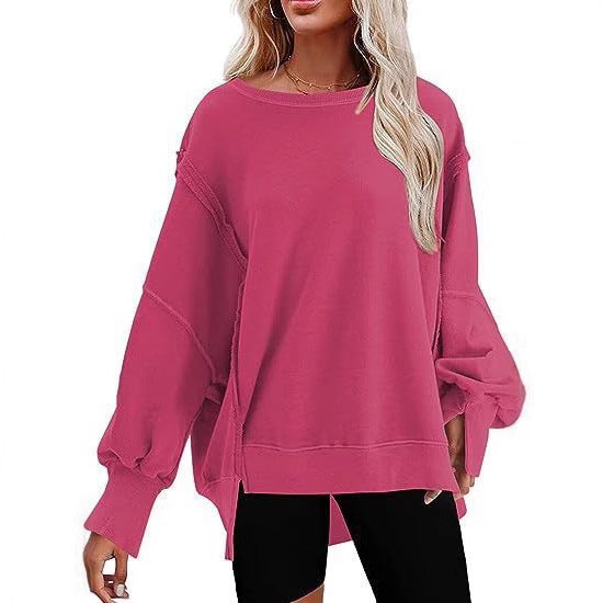 Damen Oversize Sweatshirt mit ballonartigen Ärmeln Stalluxe