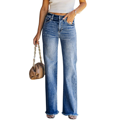 Damen High-Waist Jeans im lässigen Schnitt Stalluxe