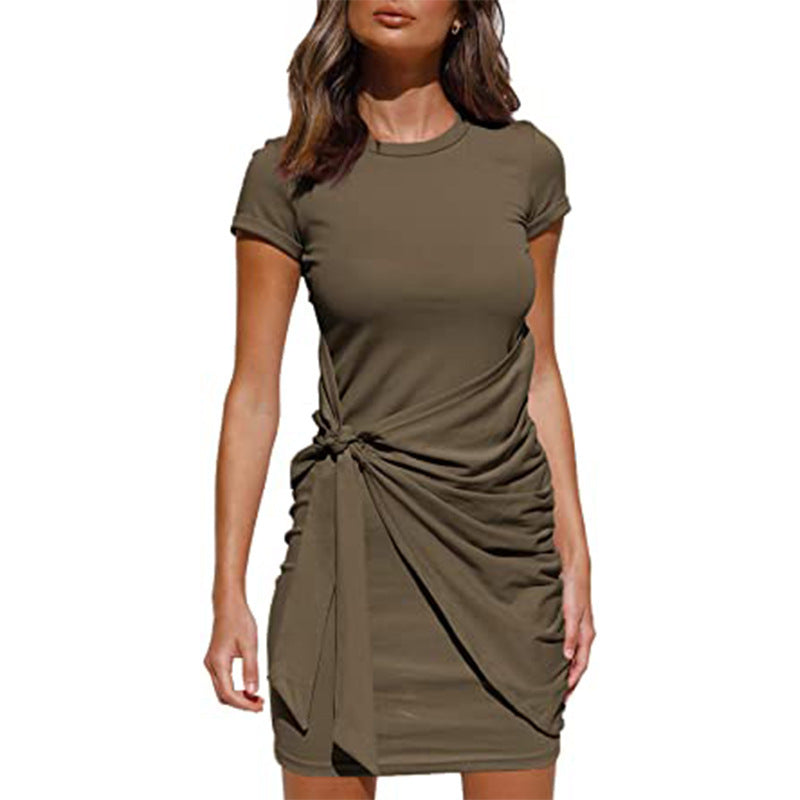 Damen Sommerliches Wickelkleid mit verspieltem Design und dekorativem Taillengürtel Stalluxe