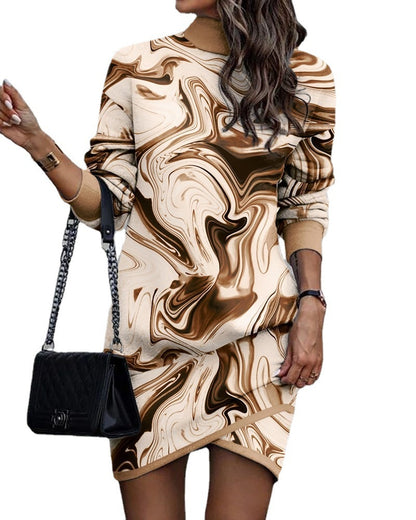 Damen Sweatkleid mit einzigartigem Totenkopf- und Blumenmotiv Stalluxe