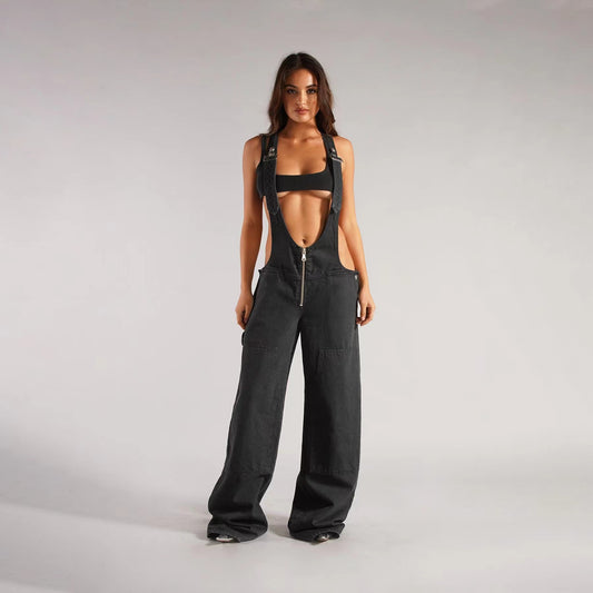 Damen Jeans-Latzhose mit modernen Schnitt und praktischen Taschen Stalluxe