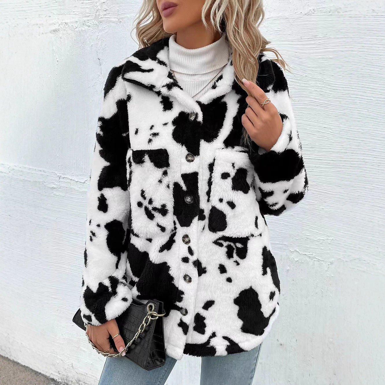 Damen Plüschjacke Stalluxe