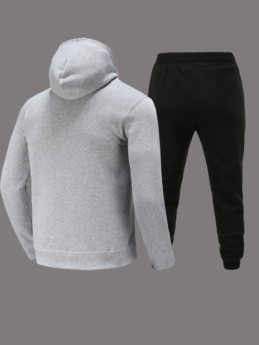 Damen modernes Kapuzenpullover und lässige Jogginghose Set mit künstlerischem Cartoon-Druck Stalluxe