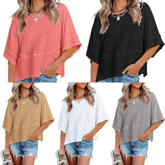 Women's Quarter-Sleeve Boxy Top Stalluxe
