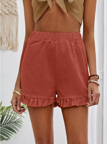 Damen Shorts mit Rüschensaum zum Hineinschlüpfen Stalluxe