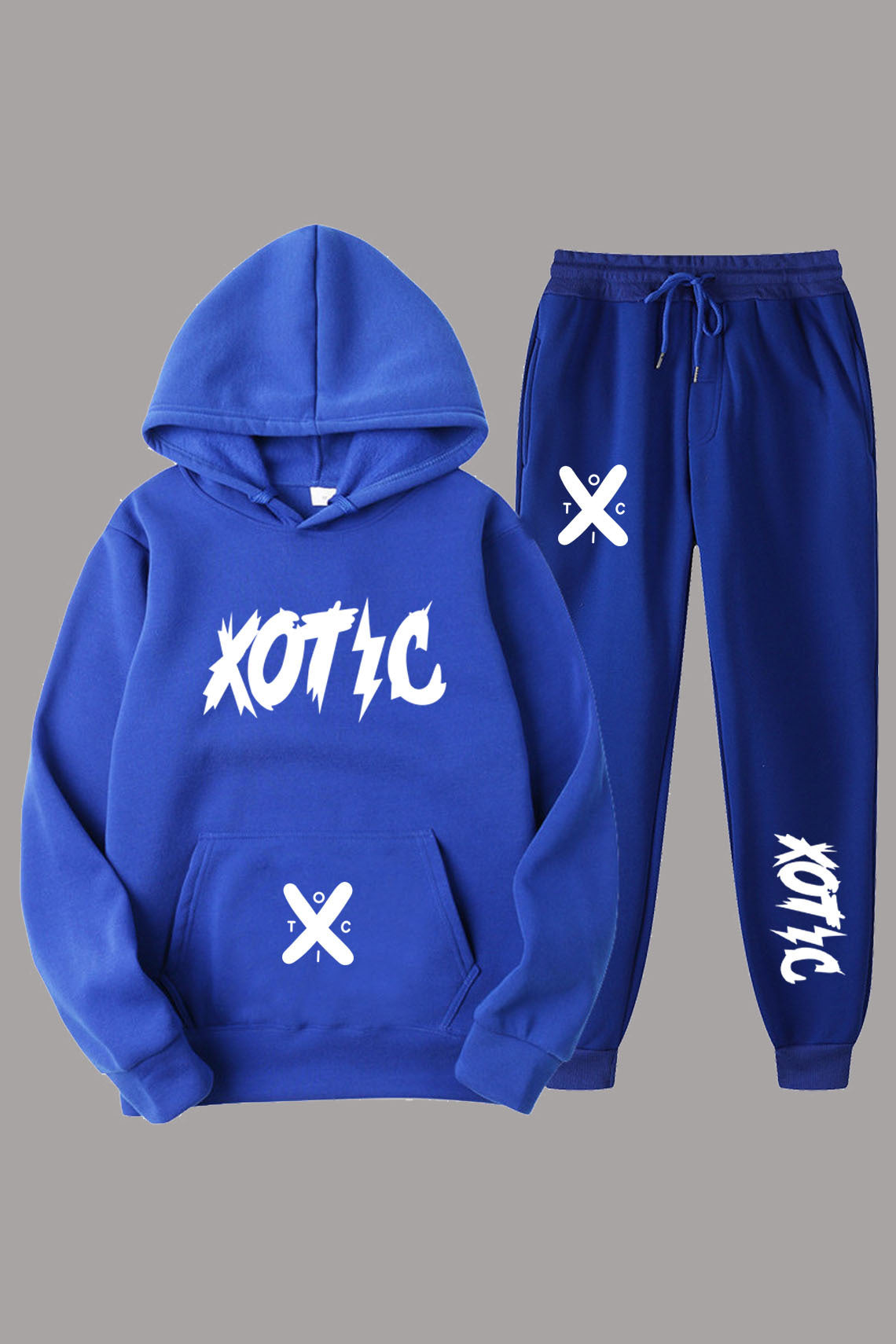 Damen Sportliches Hoodie und Jogginghose Set mit modernem Schriftzug Stalluxe