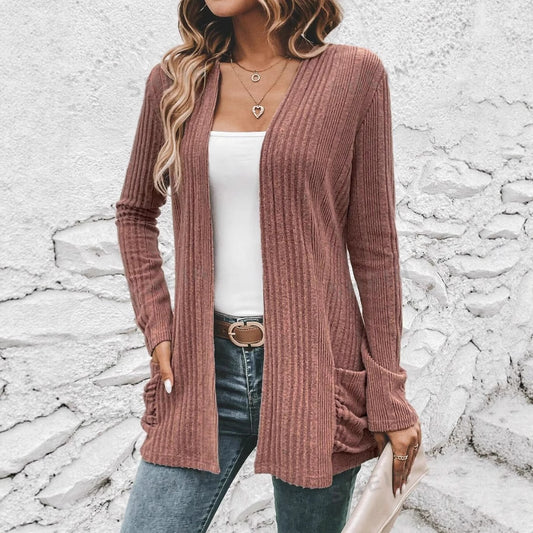 Damen langfristige Strickjacke Stalluxe