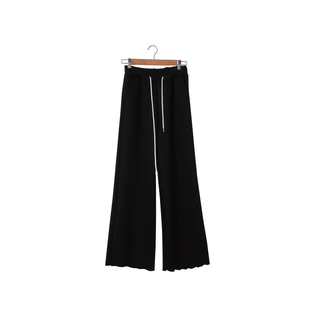 Damen weite Jersey-Hose mit elastischem Bund und praktischen Taschen Stalluxe