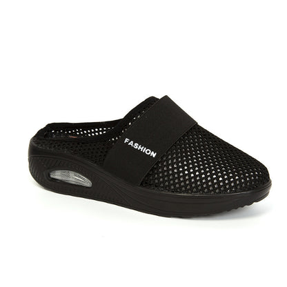 Damen Bequeme Hausschuhe mit atmungsaktivem Mesh-Obermaterial und rutschfester Sohle Stalluxe