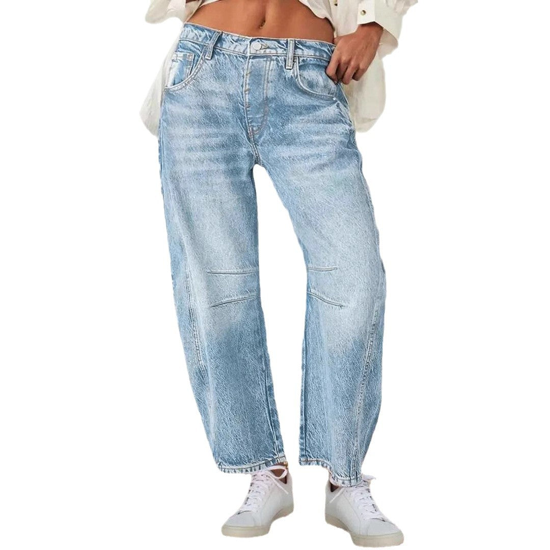 Damen weite Jeanshose Stalluxe