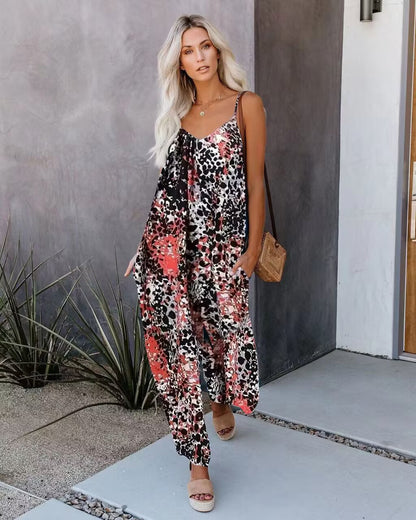 Damen Sommerliches Maxikleid mit verstellbaren Trägern und lässigem Schnitt Stalluxe