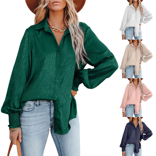 Damen Bluse mit lässigem Schnitt und voluminösen Ärmeln Stalluxe