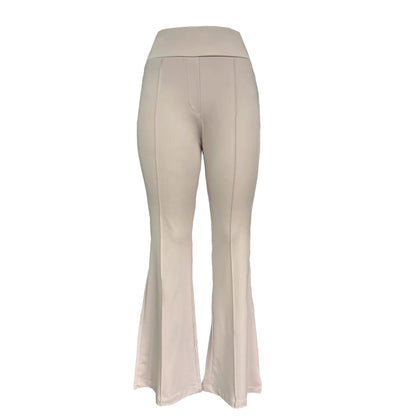 Damen Elegante Flared-Hosen mit hohem Bund und figurschmeichelndem Schnitt Stalluxe