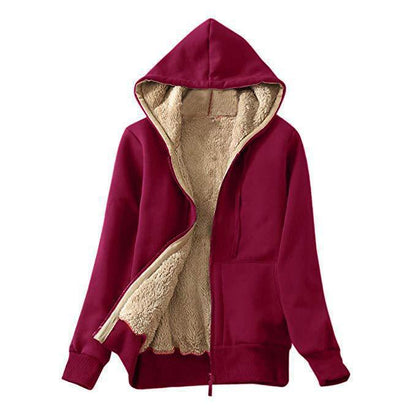 Damen Kuschelige Fleecejacke mit hohem Kragen und praktischem Reißverschluss Stalluxe